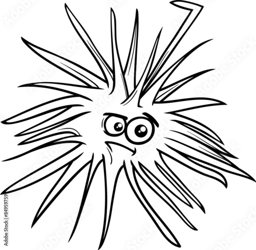 \u0026quot;sea urchin cartoon coloring page\u0026quot; Stock image and royaltyfree vector files on Fotolia.com 