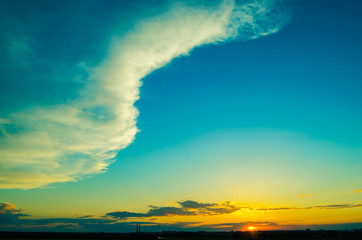 Obraz premium beautiful sunset