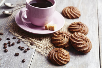 Cookies and cup of coffee