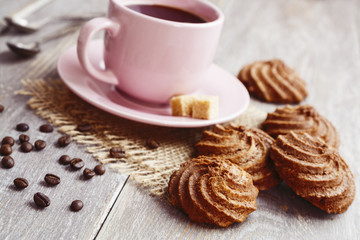 Cookies and cup of coffee