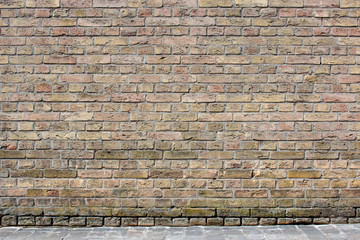 Hintergrund –Ziegelsteinmauer Backsteinmauer