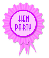 Hen Party Rosette