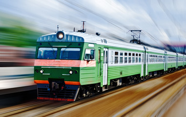 Naklejka premium fast passanger train