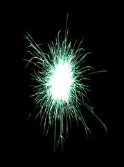green fireworks