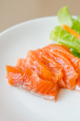 Salmon sashimi