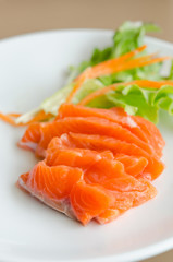 Salmon sashimi
