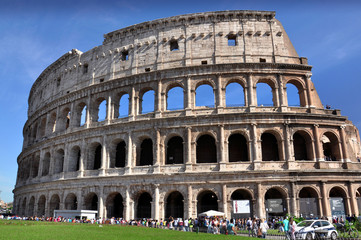 Fototapeta na wymiar Great Colosseum (coliseum), Rome, Italy