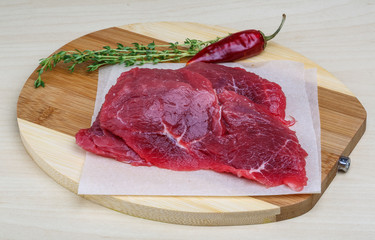 Raw beef