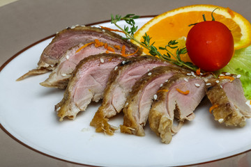 Roasted duck breast