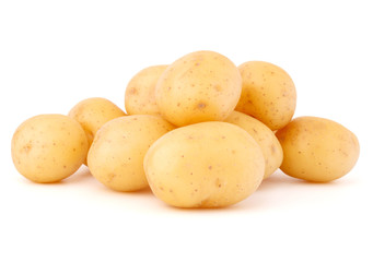 new potato tuber isolated on white background cutout