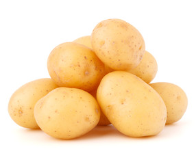 new potato tuber isolated on white background cutout