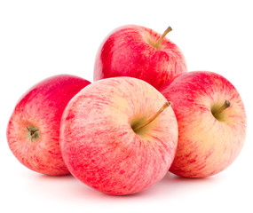 Red apple isolated on white background cutout