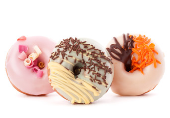 doughnut or donut isolated on white background cutout