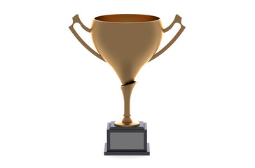 Bronze trophy cup