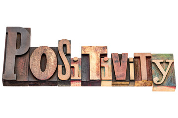 positivity word typography