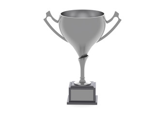 Silver trophy cup