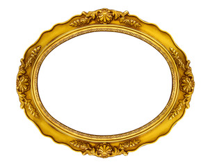 Oval Golden Frame