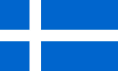 Flag of Shetland Horizontal