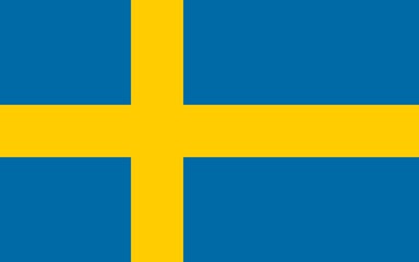 Fototapeta premium Flag of Sweden Horizontal