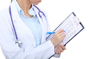 Medical doctor, isolated over white background