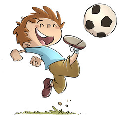 niño jugando con pelota © cirodelia