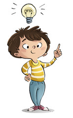 niño con idea © cirodelia