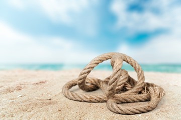 Fototapeta premium Rope, shipping, ship.