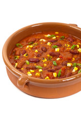 Vegetable Soup Chili. Selective focus.