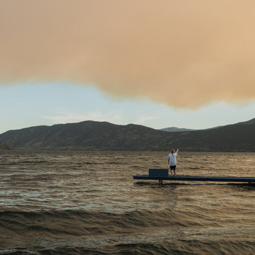 Smoke In Okanagan Valley From Lytton Forest Fire