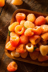 Raw Organic Orange Sunshine Raspberries
