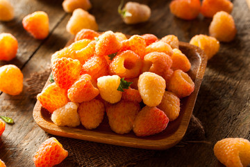 Raw Organic Orange Sunshine Raspberries