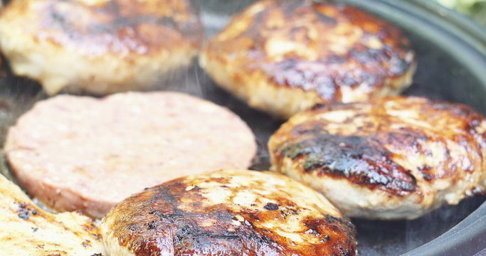 Roast the minced meat 4k