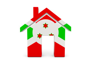 Home with flag of burundi