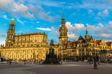 Fototapeta na wymiar Sunset view of Dresden.