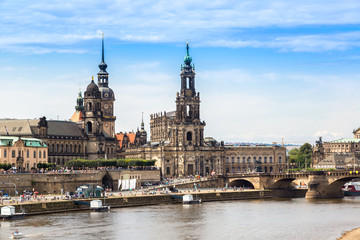 Fototapeta premium Panoramic view of Dresden