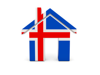 Home with flag of iceland