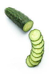 Sliced cucumber