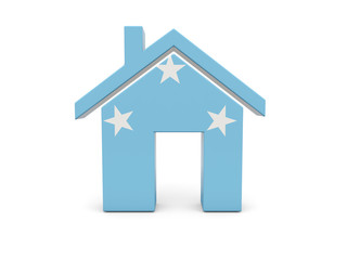 Home with flag of micronesia