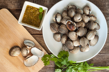 Boil Blood Cockle seafood