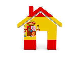 Home with flag of spain