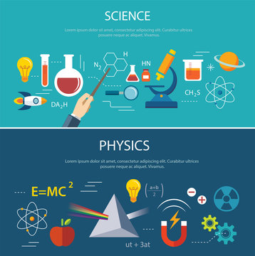 science and physics education concept