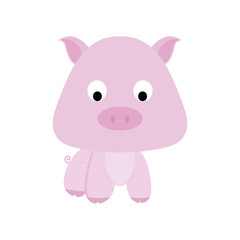 Obraz na płótnie Canvas Cute Pig