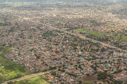 Aerial view of Dar Es Salaam