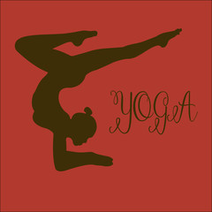 Yoga pose icon vector