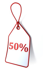 Discount Label Isolated on White