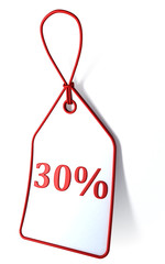 Discount Label Isolated on White