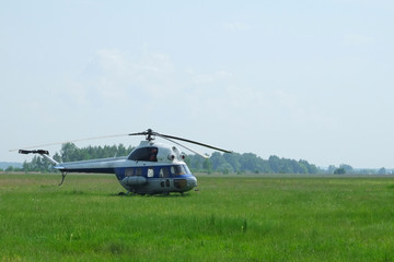 The image of a helicopter