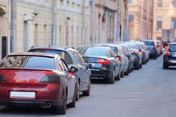 image of a vehicles parked near the road