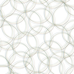 Gray overlapping  circles seamless pattern. Light circles simple