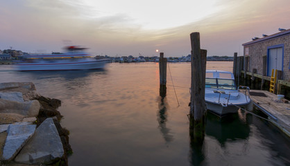 Sunset on the ocean.